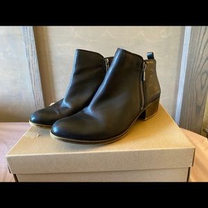 Lucky Brand Basel Booties - Black Leather